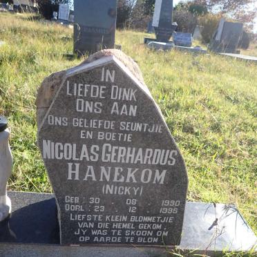 HANEKOM Nicolas Gerhardus 1990-1995