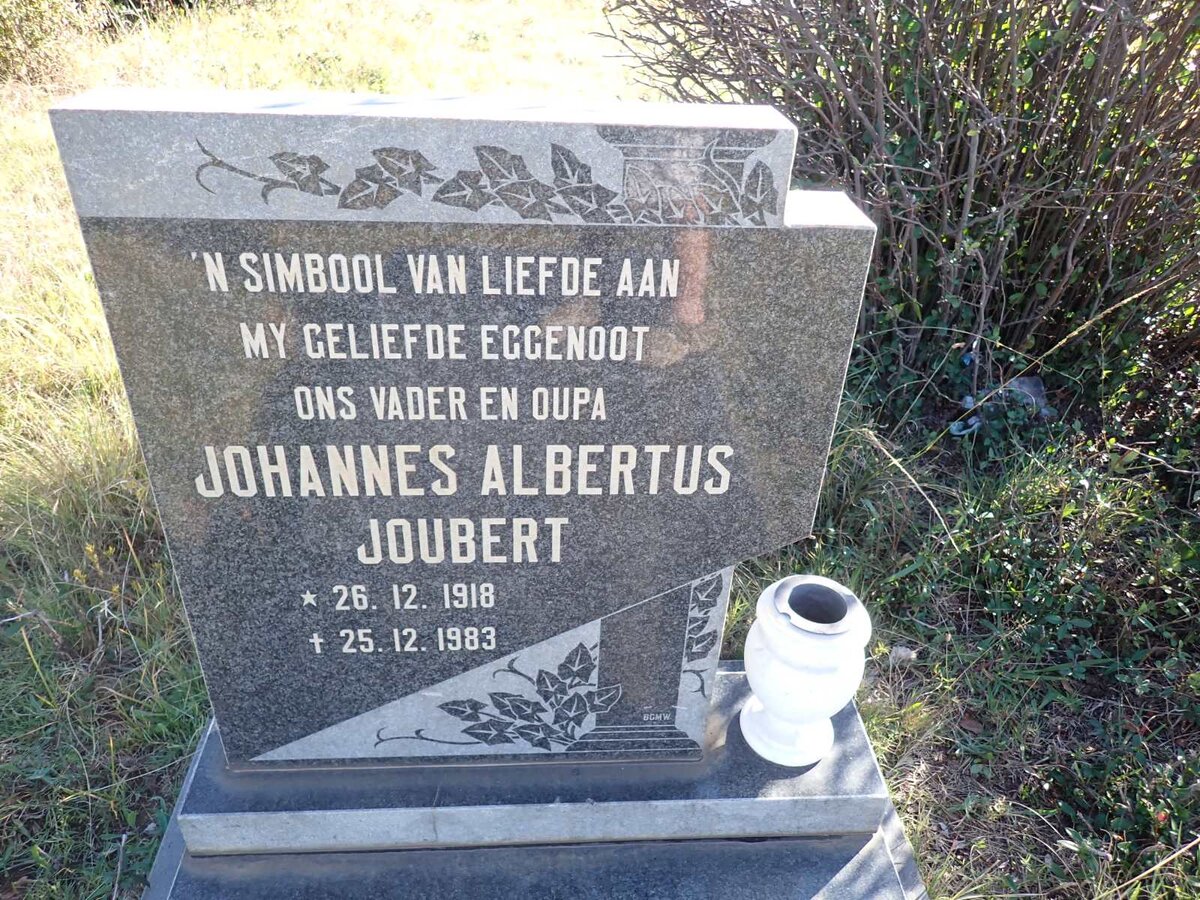 JOUBERT Johannes Albertus 1918-1983