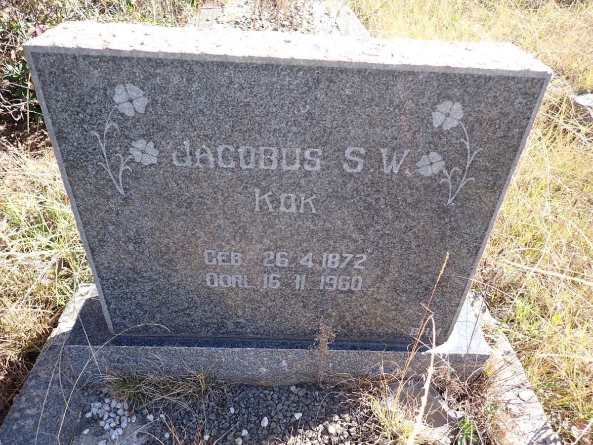 KOK Jacobus S.W. 1872-1960