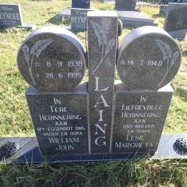 LAING William John 1938-1995 & Elsie Margrieta 1940-