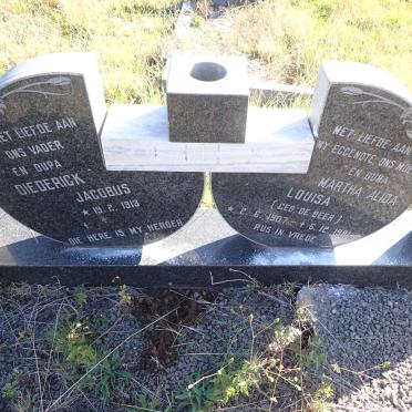 LUES Diederick Jacobus 1913- & Martha Alida Louisa DE BEER 1907-1981