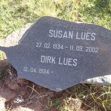 LUES Dirk 1934- & Susan 1934-2002