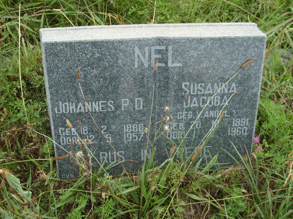 NEL Johannes P.D. 1888-1957 &amp; Susanna Jacoba V. ANDEL 1891-1960