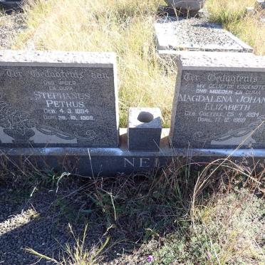 NEL Stephanus Petrus 1894-1969 & Magdalena Johanna Elizabeth COETZEE 1894-1968
