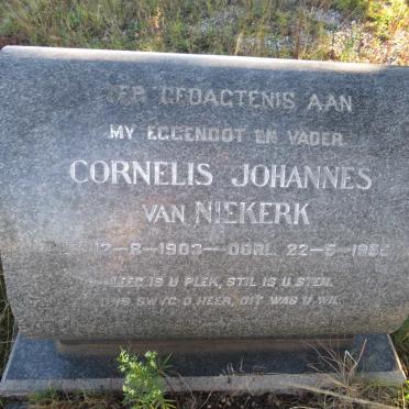 NIEKERK Cornelis Johannes, van 1903-1955