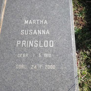 PRINSLOO Martha Susanna 1910-2000