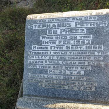 PREEZ Stephanus Petrus, du 1868-1943