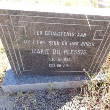 PLESSIS Izakie, du -1959