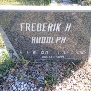 RUDOLPH Frederik H. 1920-1985