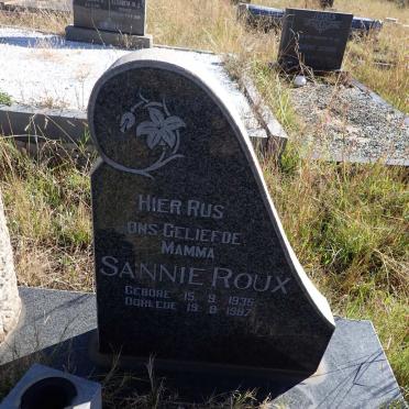 ROUX Sannie 1935-1987