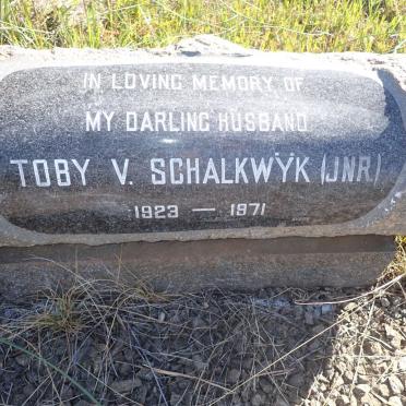 SCHALKWYK Toby, van 1923-1971