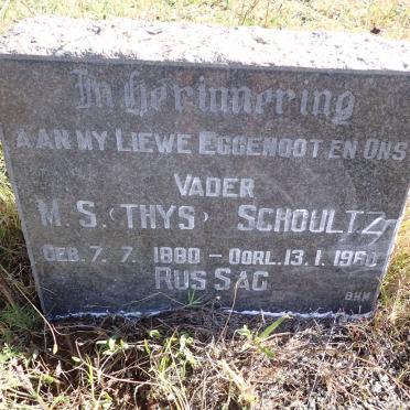 SCHOULTZ M.S. 1880-1960