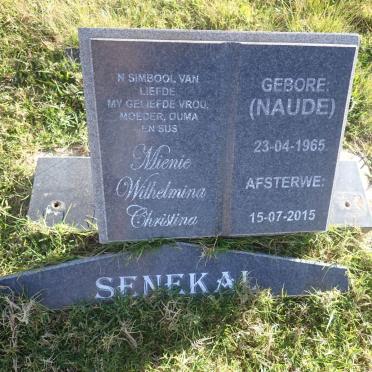SENEKAL Mienie Wilhelmina Christina nee NAUDE 1965-2015