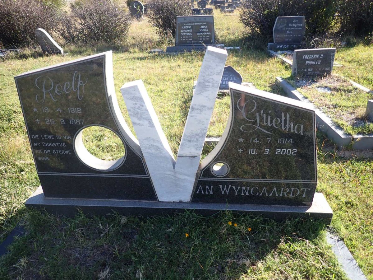 WYNGAARDT Roelf, van 1912-1987 & Grietha 1914-2002