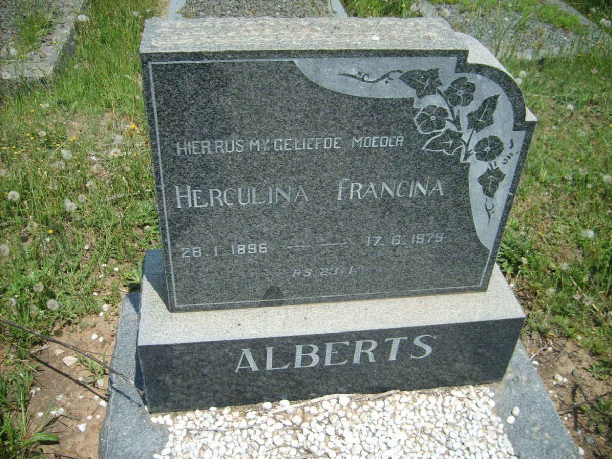ALBERTS Herculina Francina 1896-1979