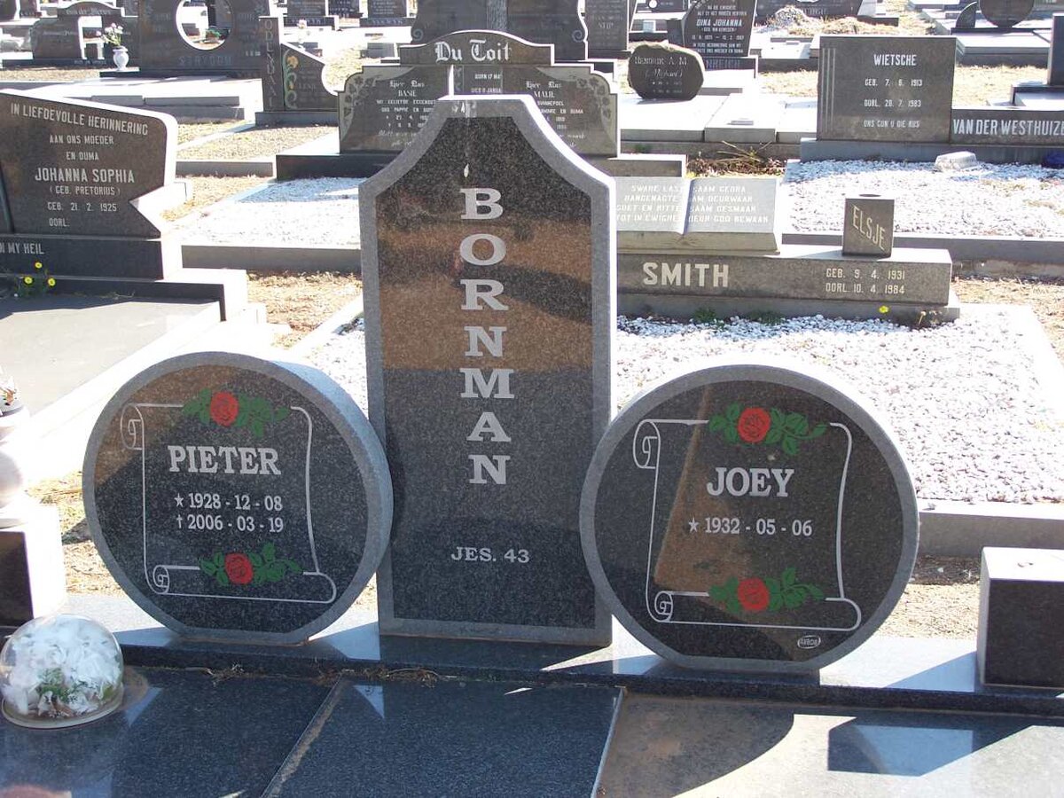 BORNMAN Pieter 1928-2006 &amp; Joey 1932-