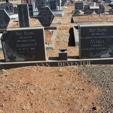 DEVENTER Albertus P., 1926-2001 &amp; Maria NEL 1930-1987