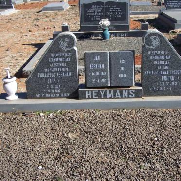 HEYMANS Phillippus Abraham 1924-1990 &amp; Maria Johanna Frederika DE Jongh 1930- :: HEYMANS Jan Abraham 1948-1990