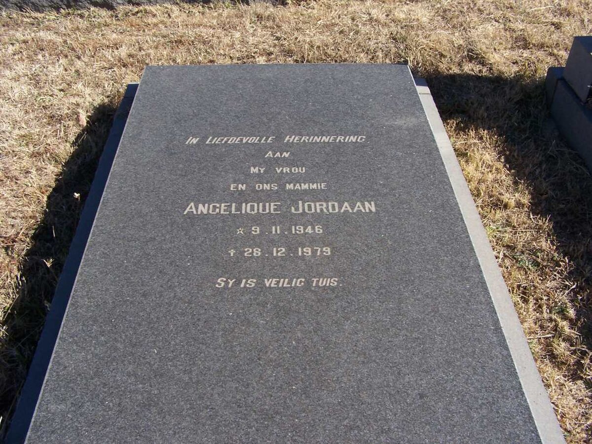 JORDAAN Angelique 1946-1979