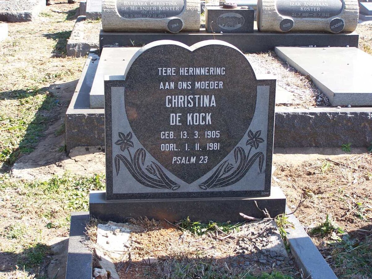 KOCK Christina, de 1905-1981