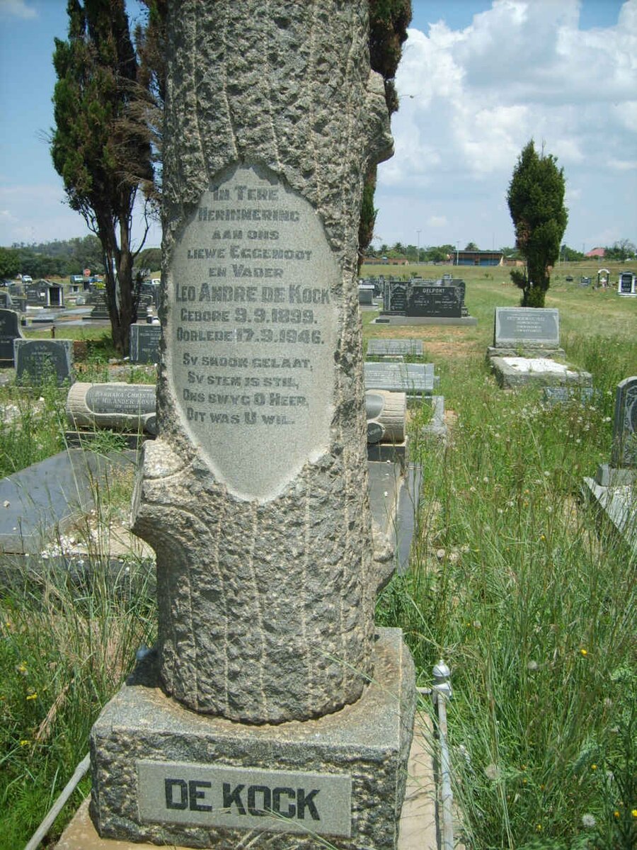 KOCK Leo Andre, de 1899-1946