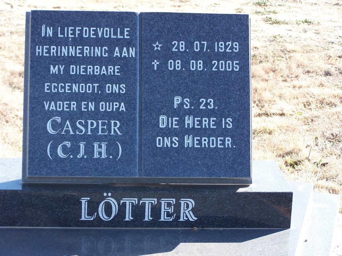 LOTTER C.J.H. 1929-2005