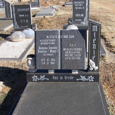 MIENIE Jacomina Cornelia Hendrina nee PIENAAR 1924-1994