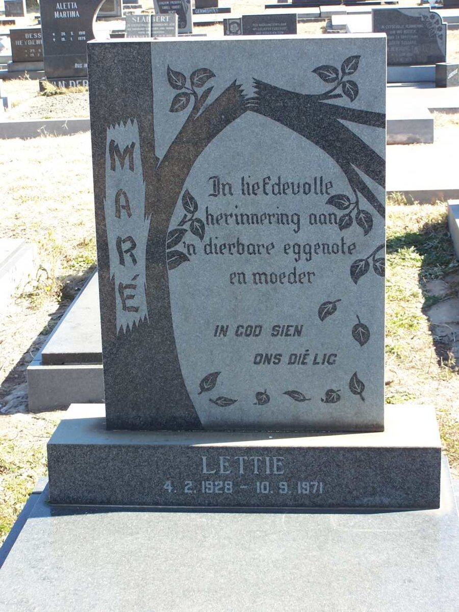 MARE Lettie 1928-1971