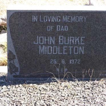 MIDDLETON John Burke -1972