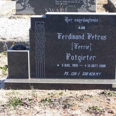 POTGIETER Ferdinand Petrus Steyn 1901-1988