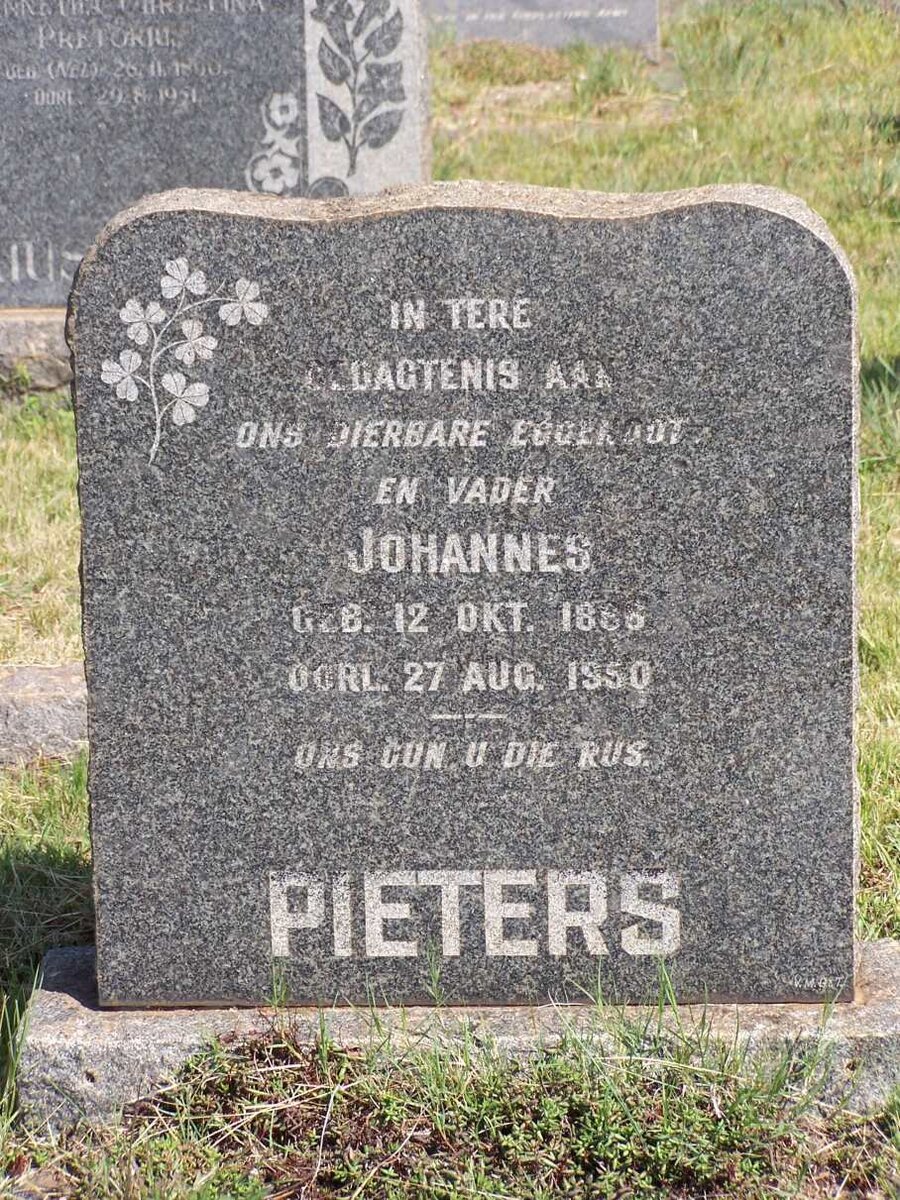 PIETERS Johannes 1886-1950