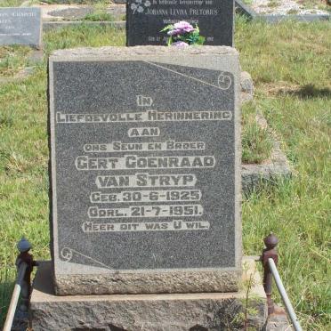 STRYP Gert Coenraad, van 1925-1951