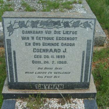 SNYMAN Coenraad J. 1899-1960