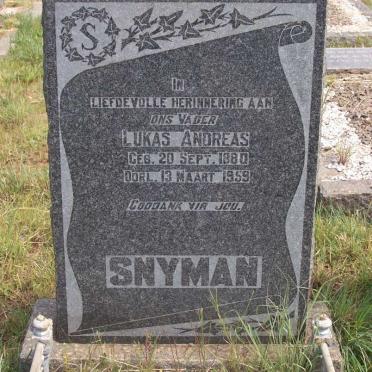 SNYMAN Lukas Andreas 1880-1959 &amp; Helena Petronella BEAURAIN 1887-1952 