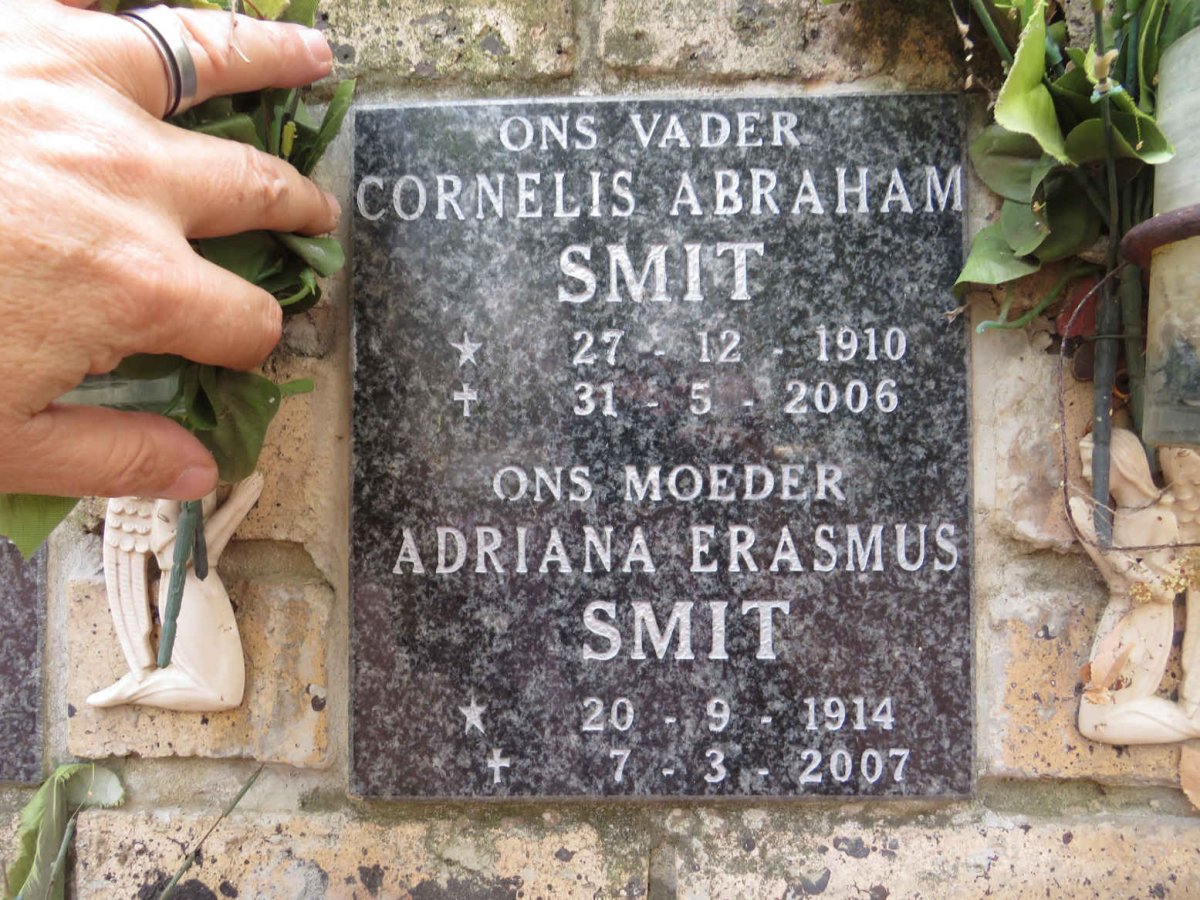 SMIT Cornelis Abraham 1910-2006 & Adriana Erasmus 1914-2007