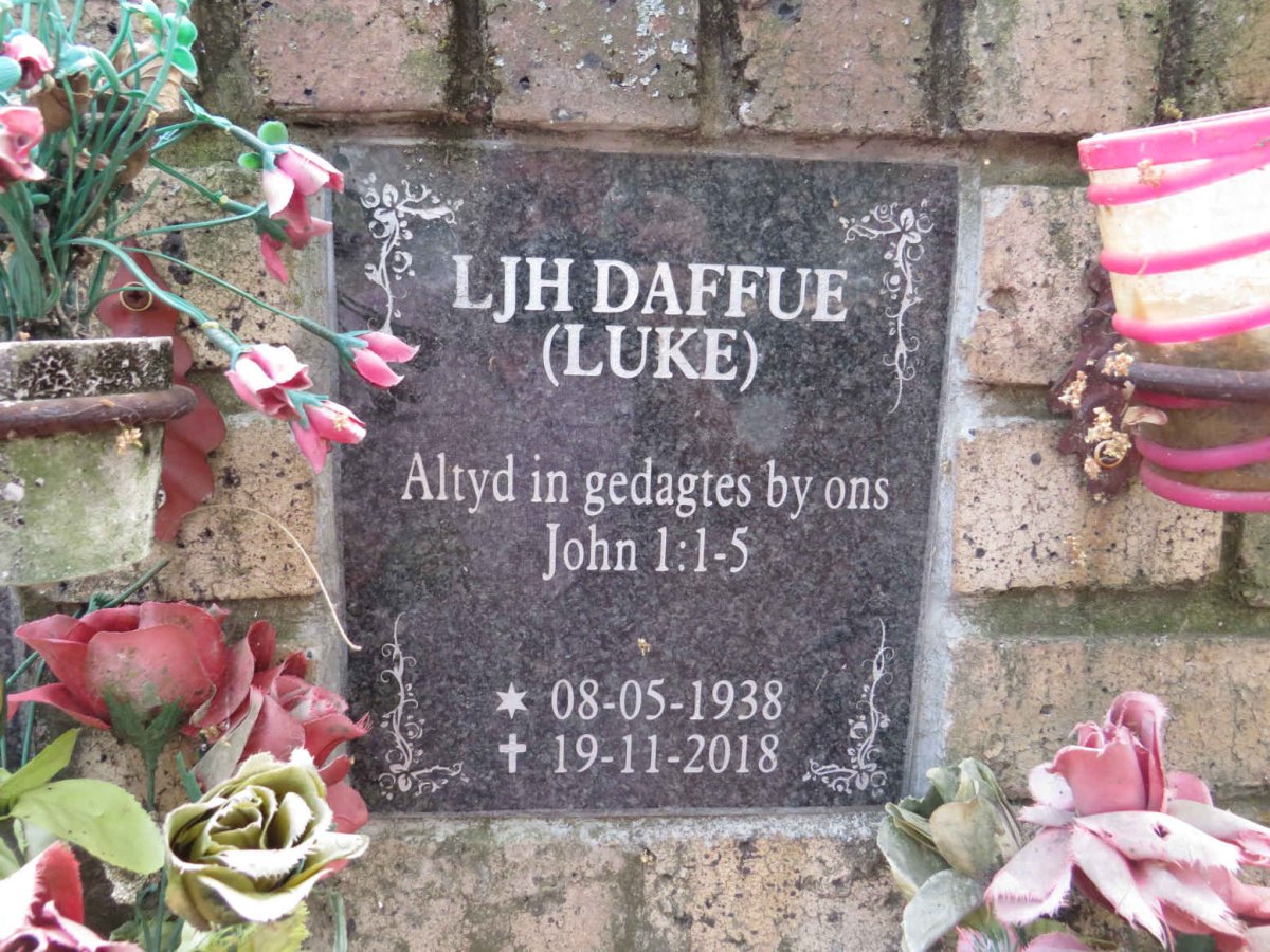 DAFFUE L.J.H. 1938-2018