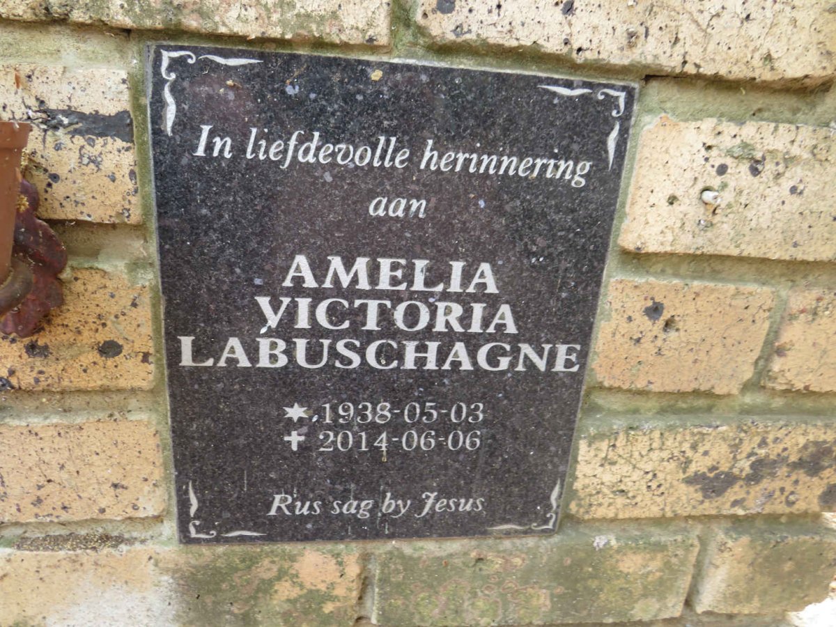 LABUSCHAGNE Amelia Victoria 1938-2014