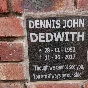 DEDWITH Dennis John 1952-2017