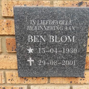BLOM Ben 1930-2001