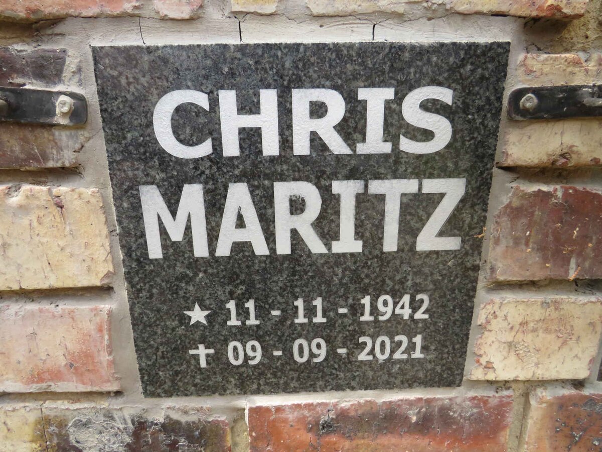 MARITZ Chris 1942-2021