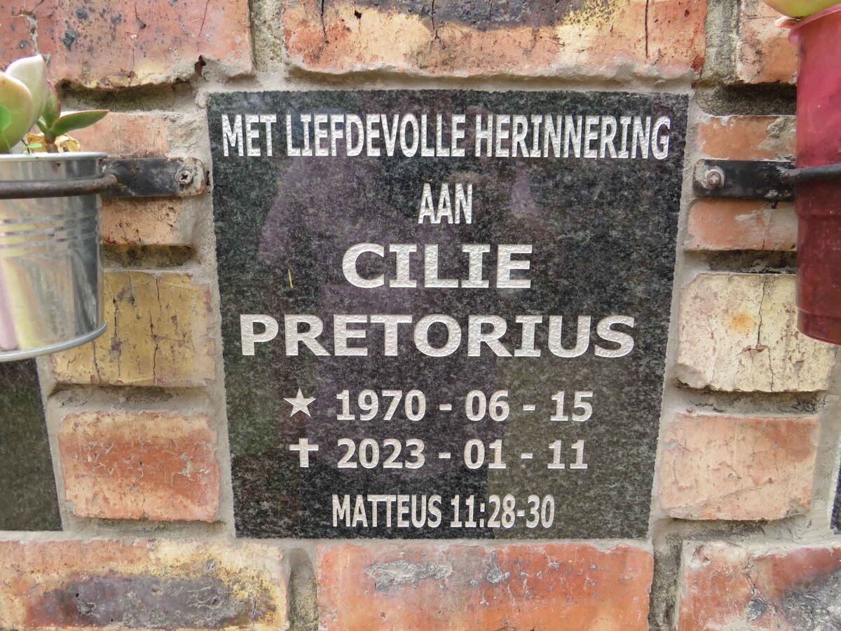 PRETORIUS Cilie 1970-2023