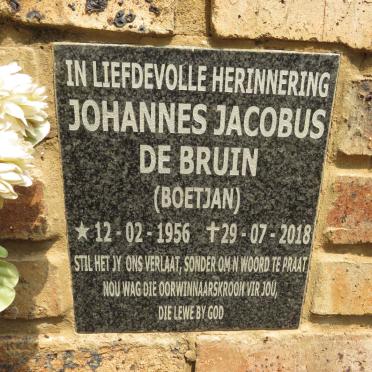 BRUIN Johannes Jacobus, de 1956-2018