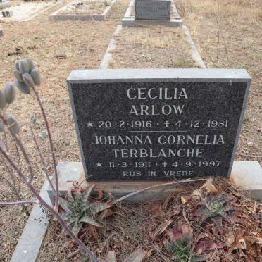 ARLOW Cecilia 1916-1981 :: TERBLANCHE Johanna Cornelia 1911-1997
