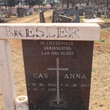 BRESSLER Cas 1942-2001 & Anna 1943-