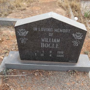 BOGLE William 1916-1985