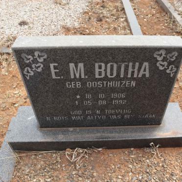 BOTHA E.M. nee OOSTHUIZEN 1906-1992