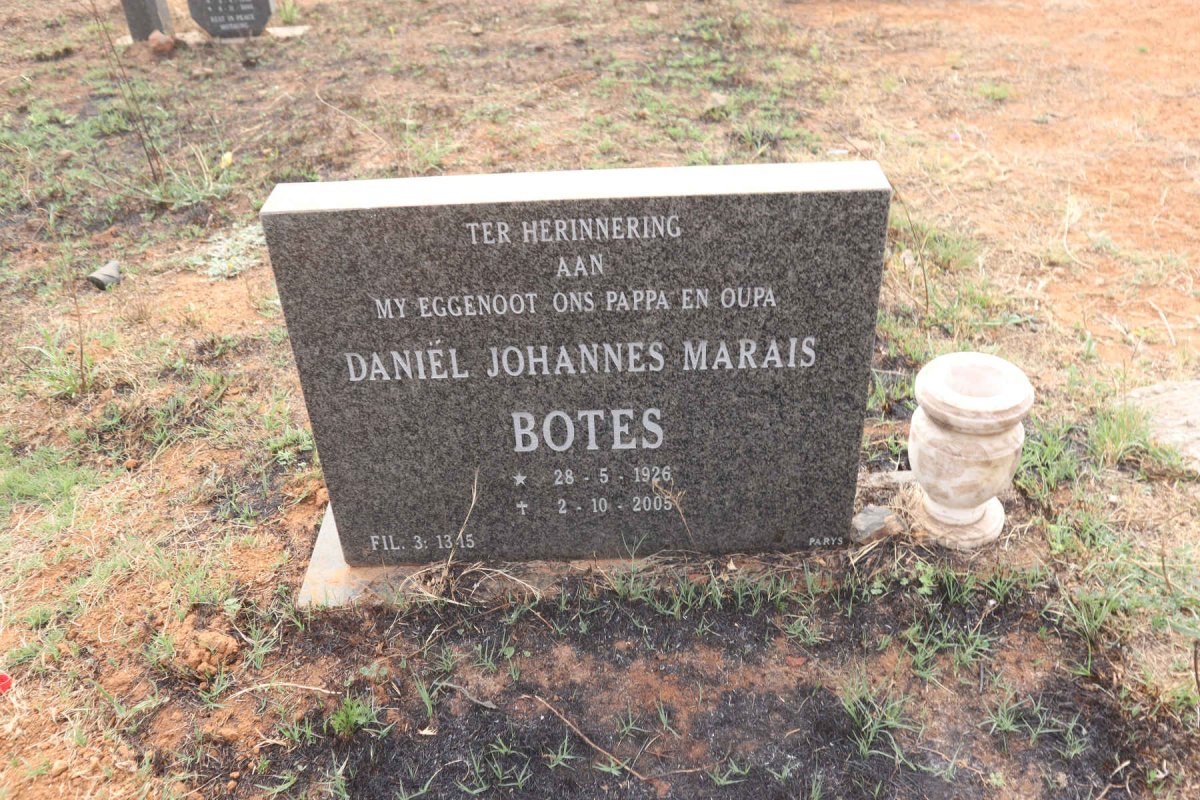 BOTES Daniel Johannes Marais 1926-2005