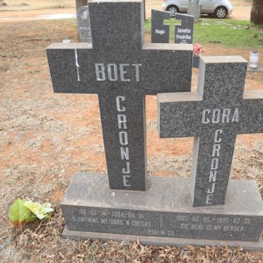 CRONJE Boet 1911-1994 & Cora 1905-1995