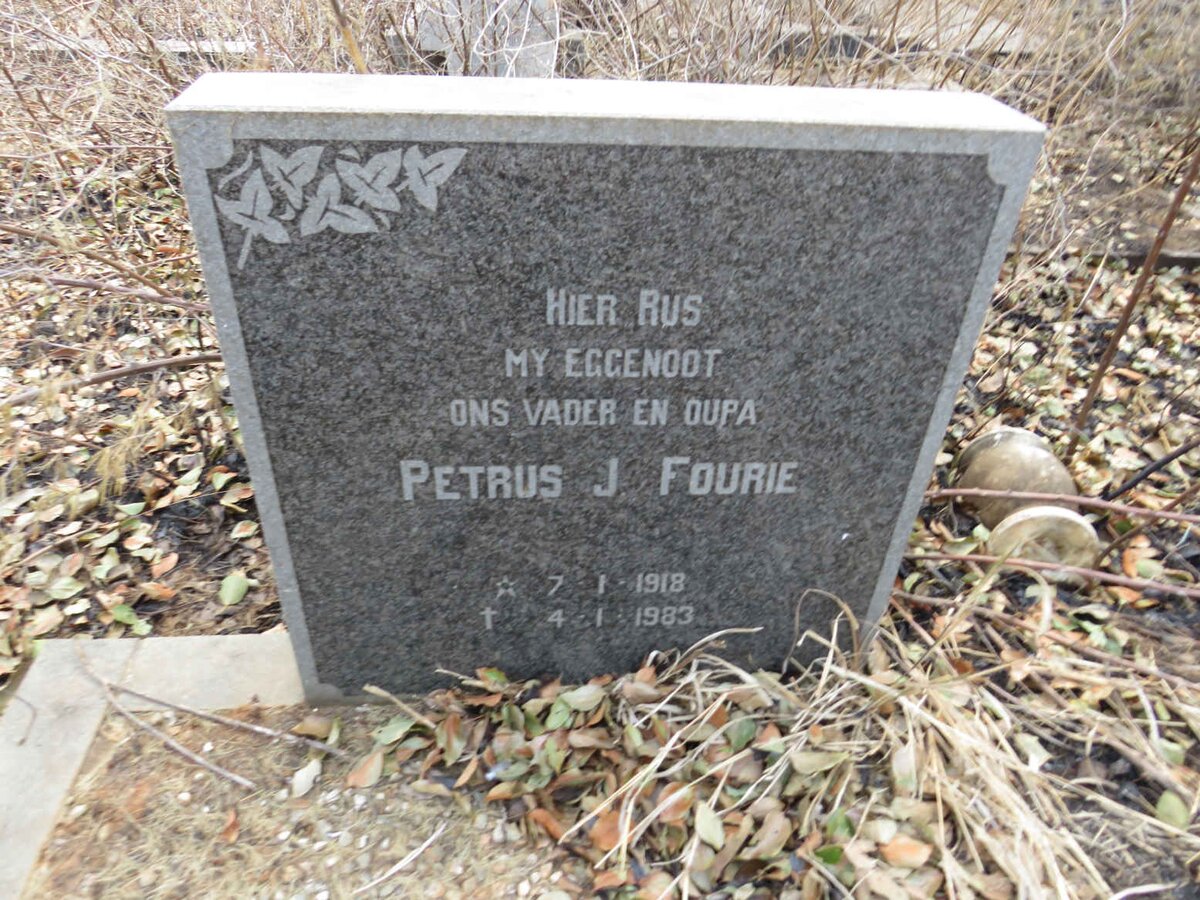 FOURIE Petrus J. 1918-1983