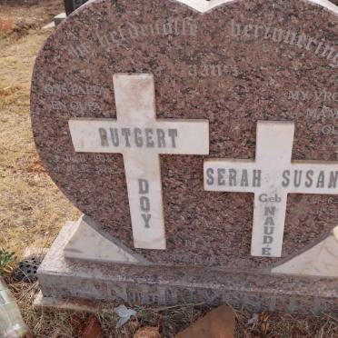 HUYSSTEEN Rutgert Doy, van 1933-2023 & Serah Susan NAUDE 1936-2001